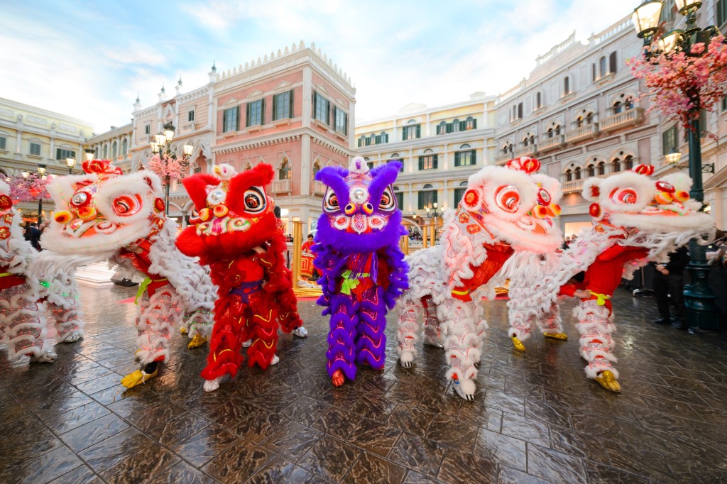 Lion Dance Blessing Ceremony at Soppes at Venetian